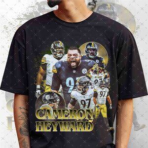 Vintage 90s Cameron Heyward Bootleg Rap Tee, Retro Cameron Heywar Football Shirt